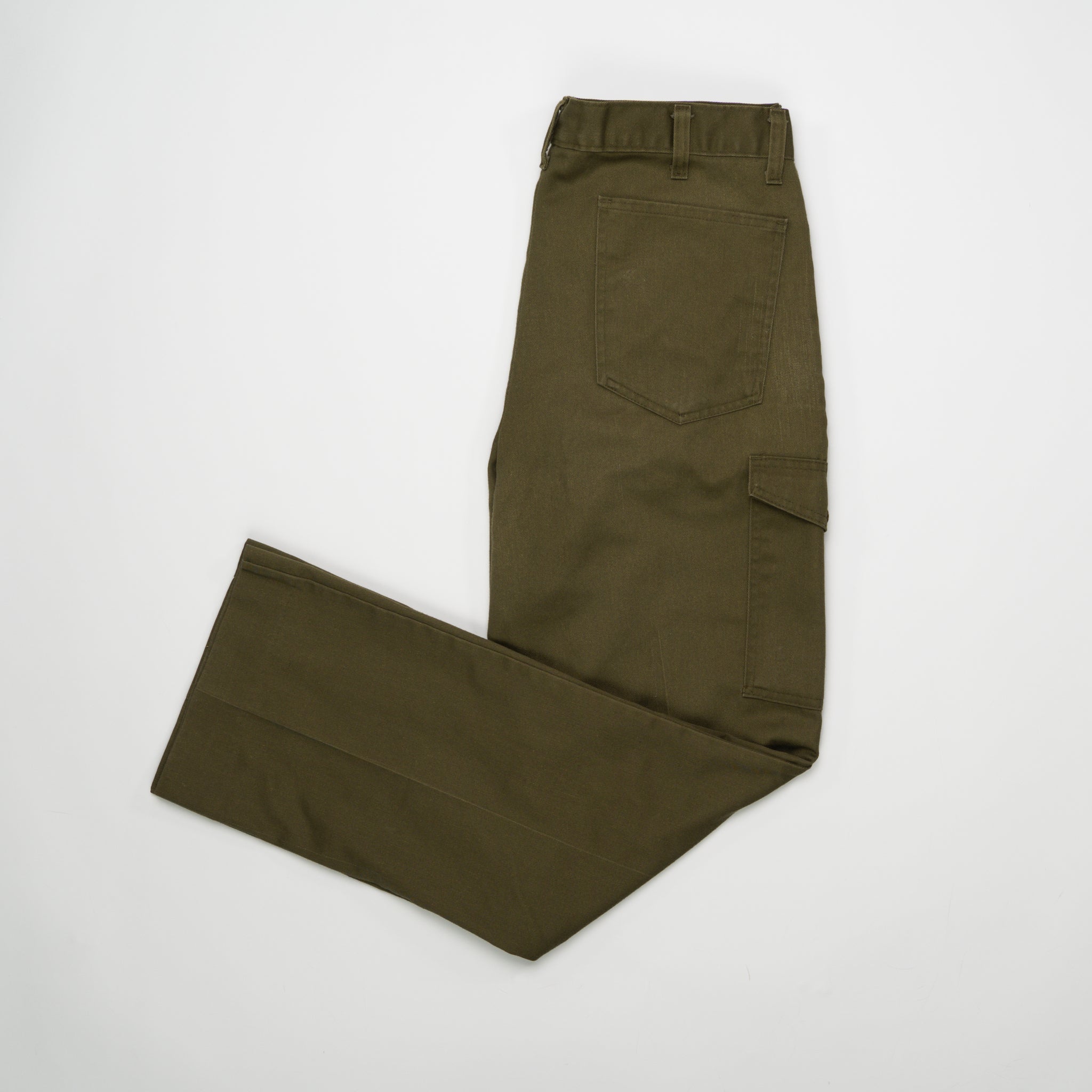 Vintage 70s Army Green Cargo Pants (34 x 31) | Rebalance Vintage.