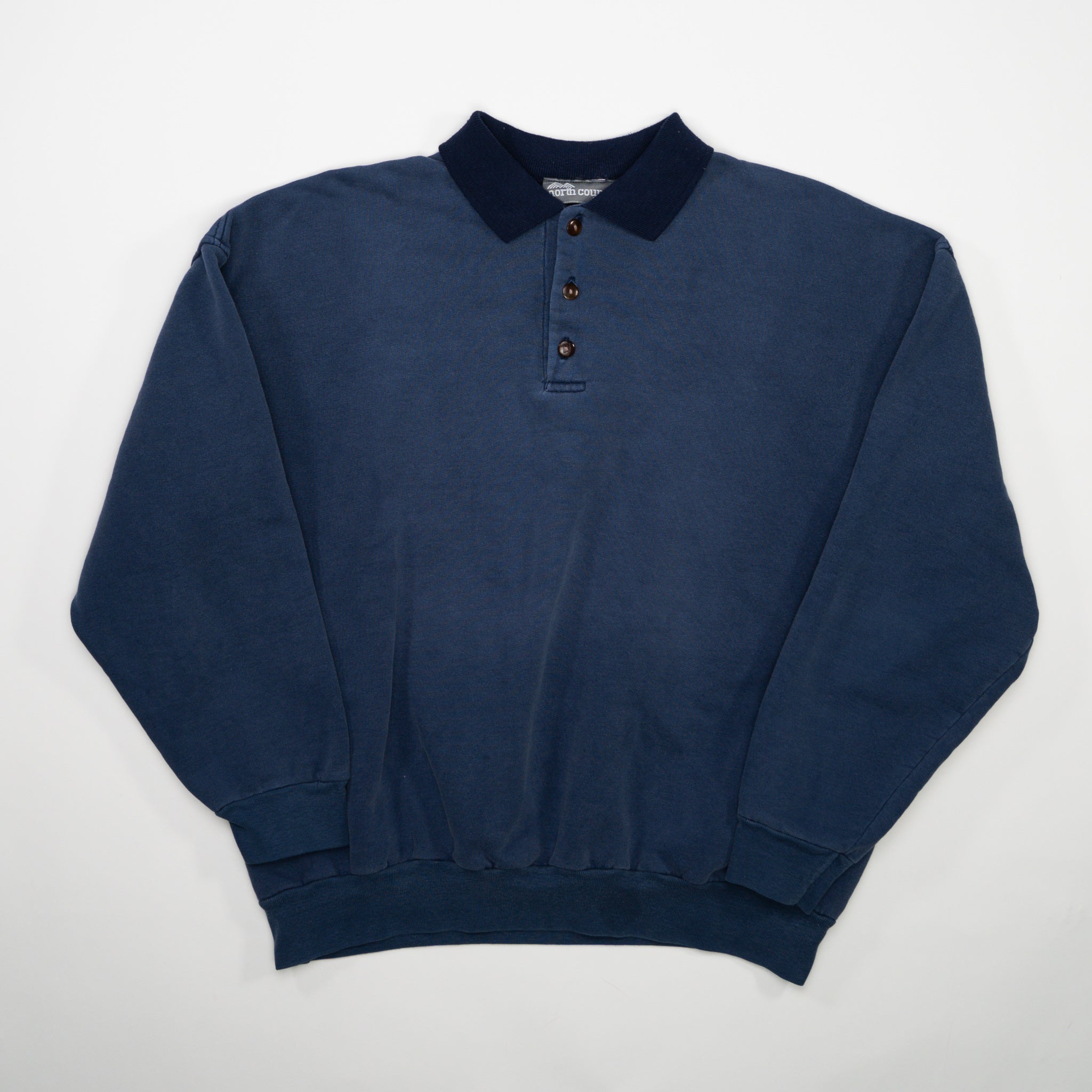 Vintage 80s Blue Collared North Country Crewneck (M/L)