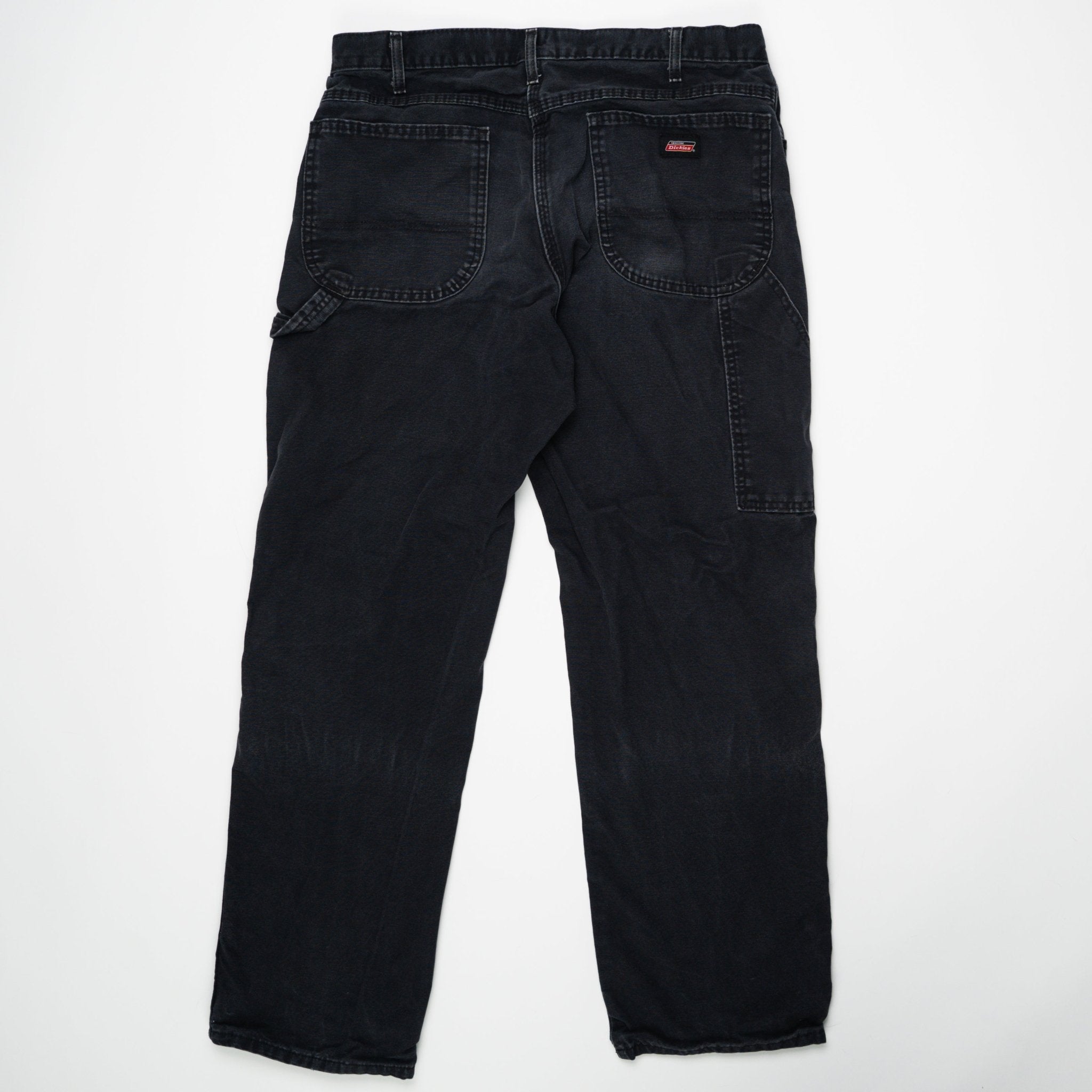 Vintage Washed Black Dickie Cargo Pants (34 x 32) | Rebalance Vintage.