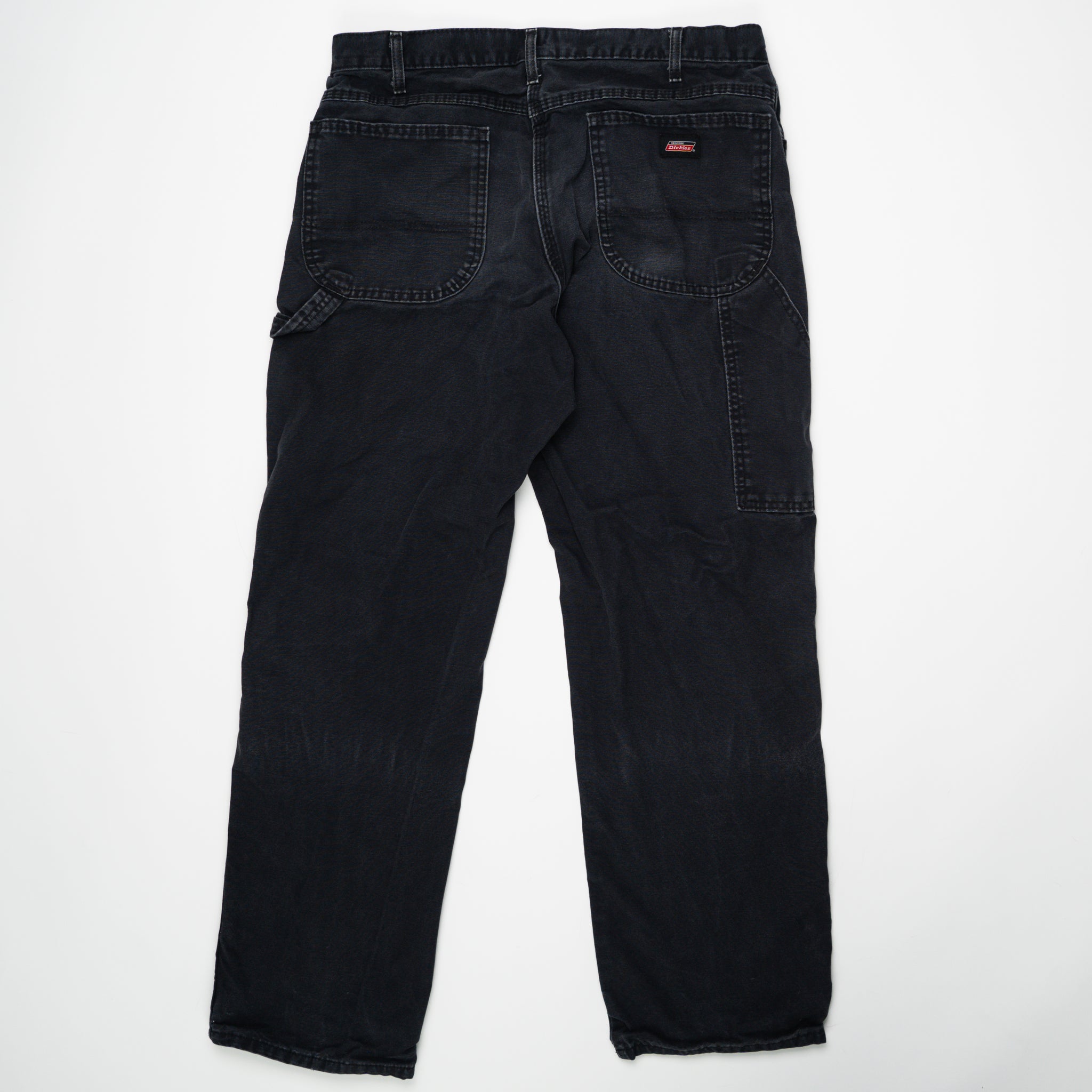 Vintage Washed Black Dickie Cargo Pants (34 x 32) | Rebalance Vintage.