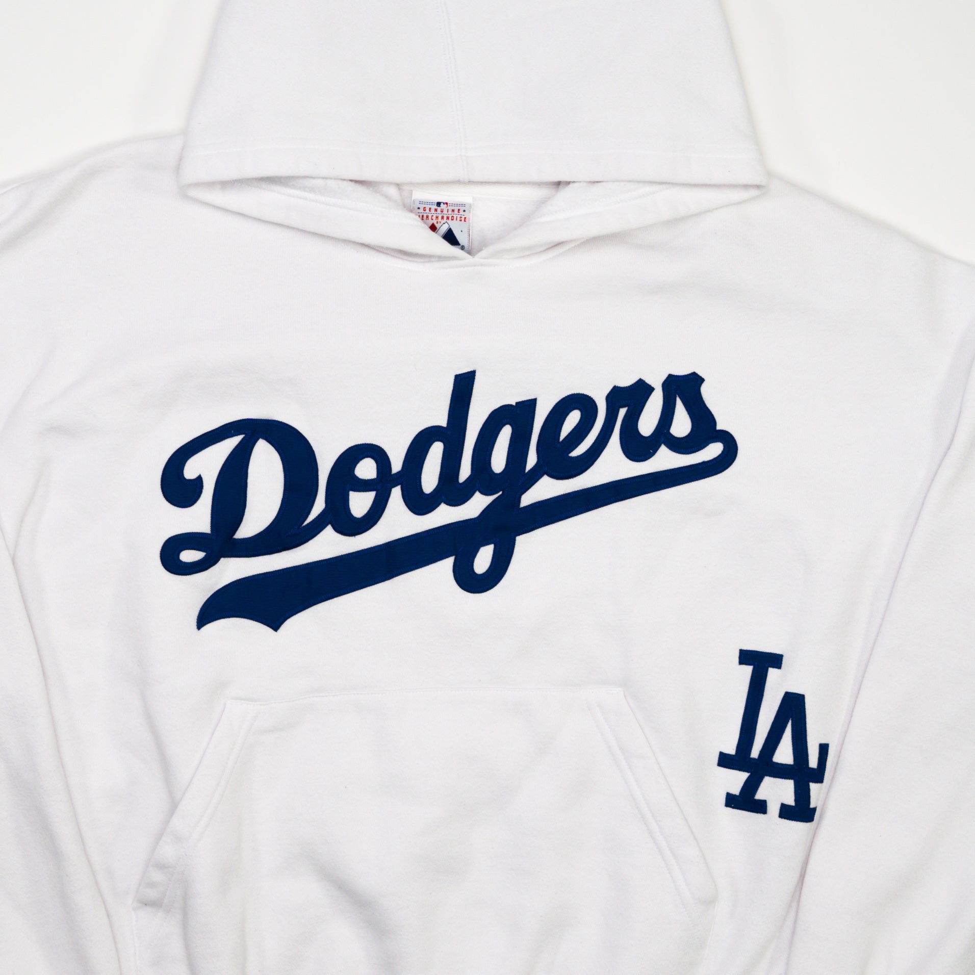White LA Dodgers Majestic Hoodie