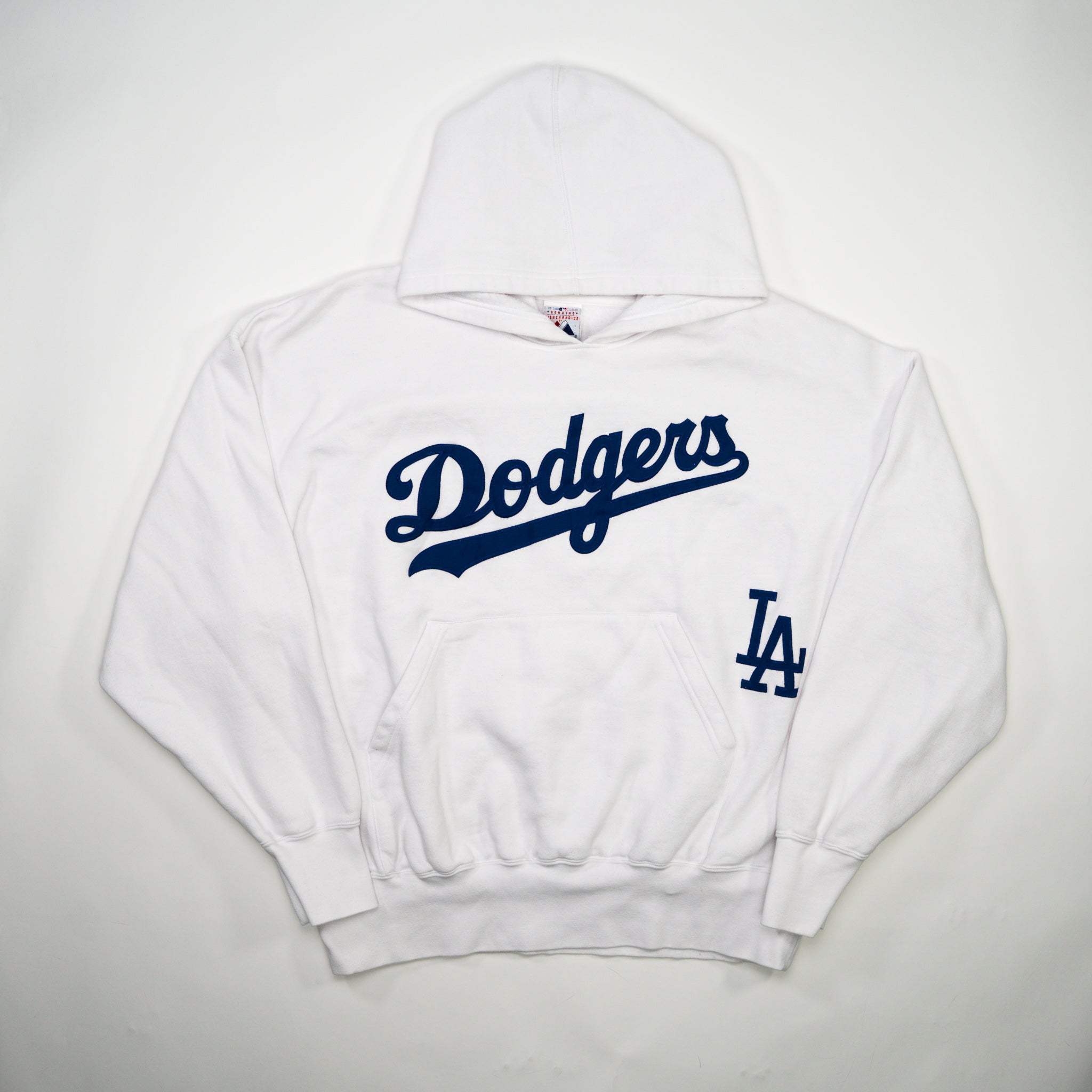 White LA Dodgers Majestic Hoodie