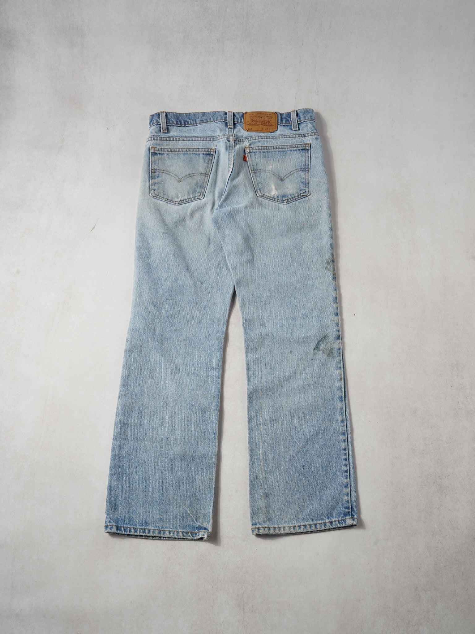 Vintage 70s Light Blue Levi's 517 Denim Jeans (32x29)