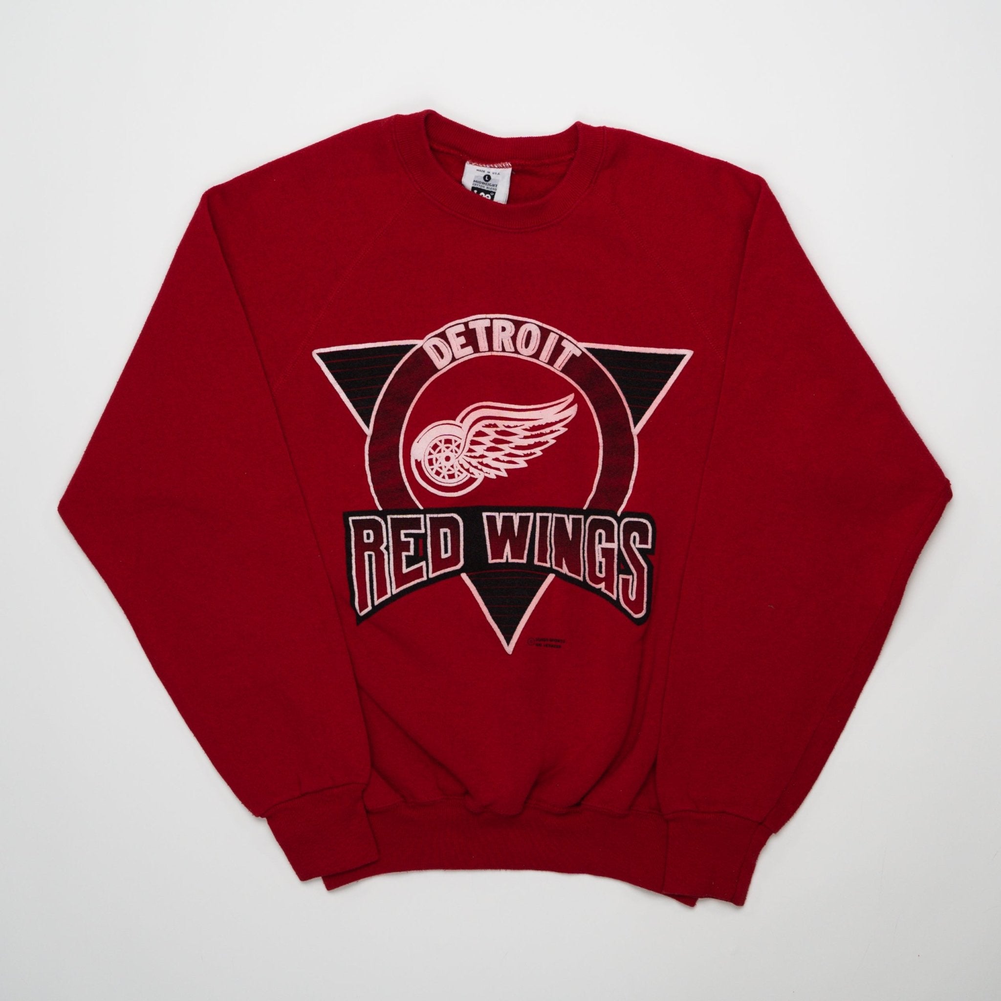 Vintage 80s Detroit Red Wings Crewneck (M) | Rebalance Vintage.