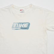 Vintage 90s White + Blue Nike Athletics Tee (M)