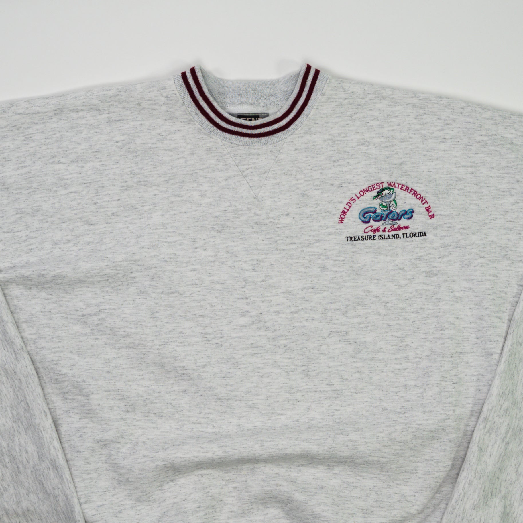 Vintage 90s Grey Gators Cafe and Saloon Florida Crewneck (XL)