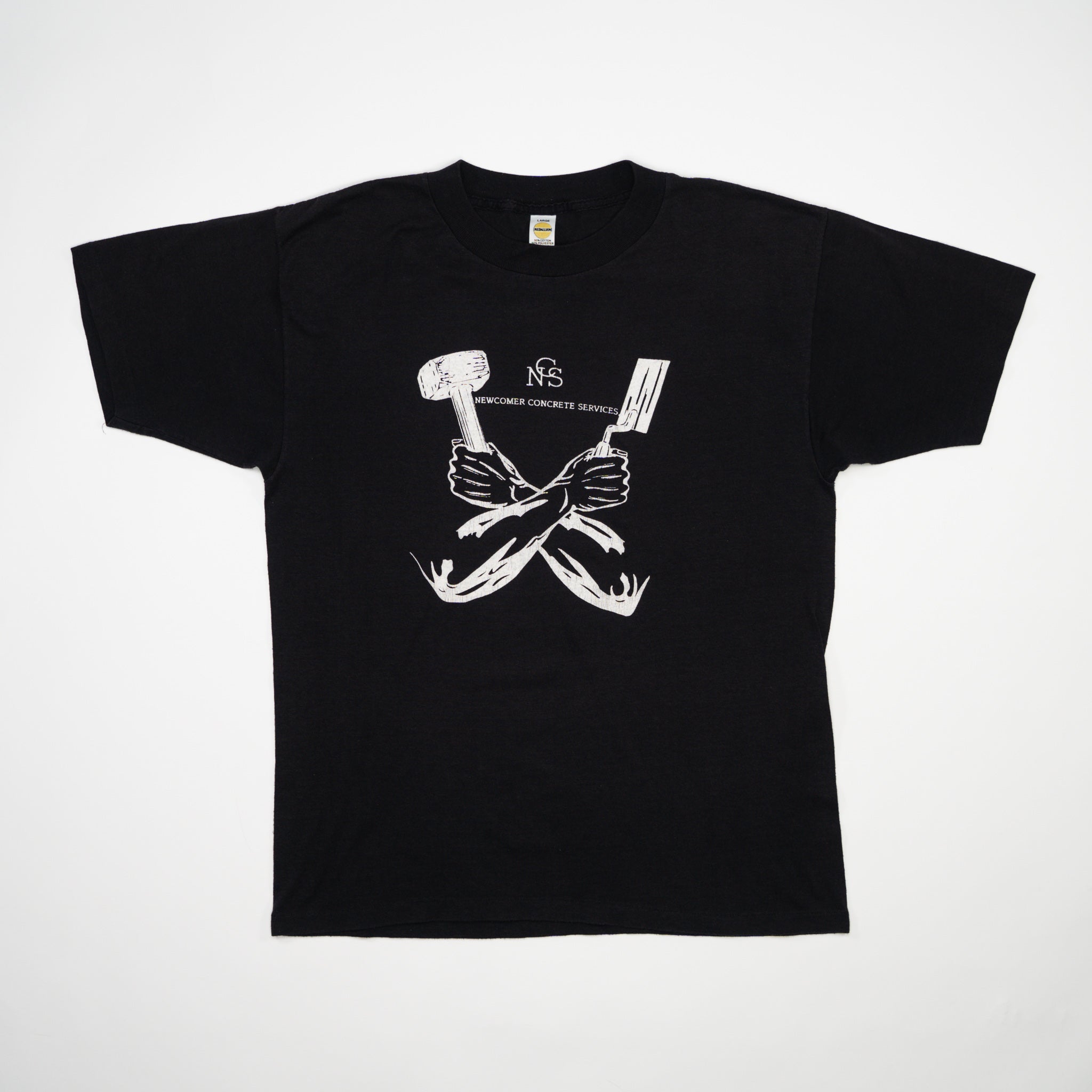 Vintage Single Stitch Newcomer Concrete Services Tee (M)