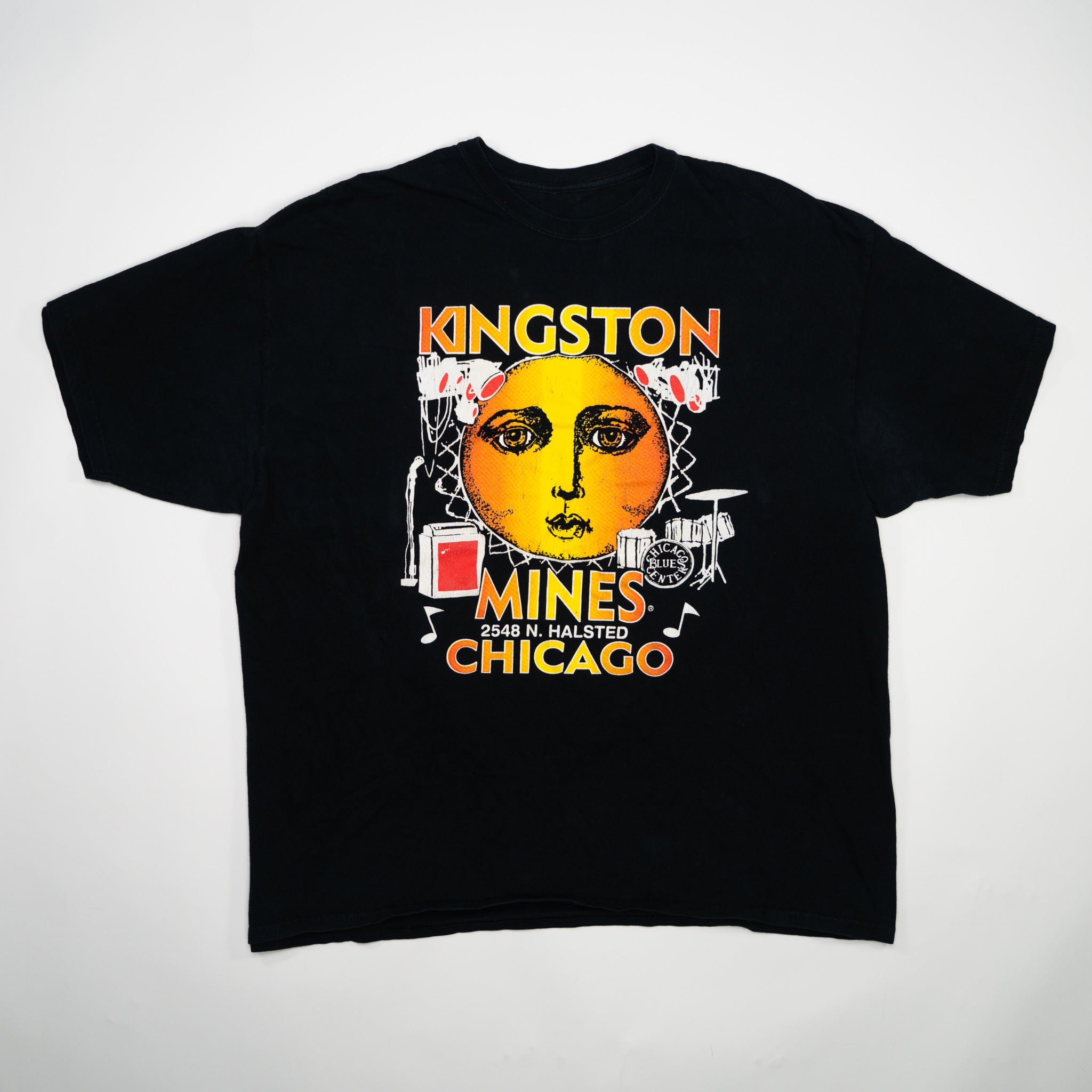Vintage Black Kingston Mines Chicago Blues Tee (L)
