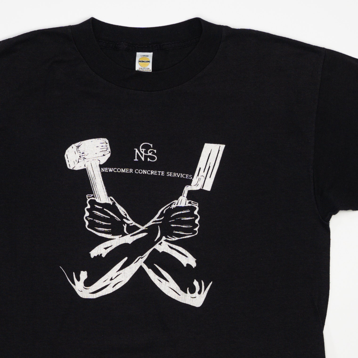Vintage Single Stitch Newcomer Concrete Services Tee (M)