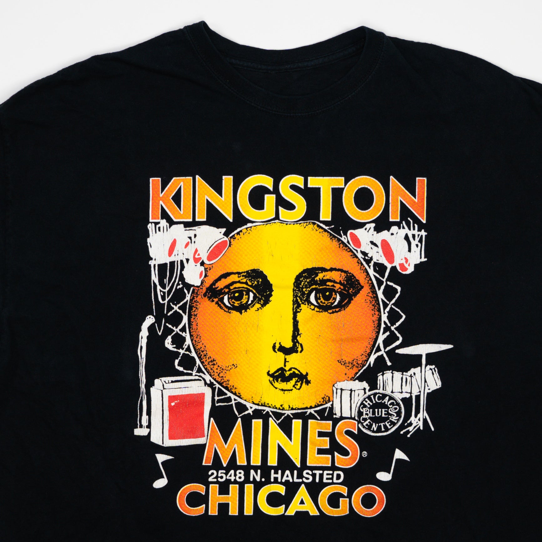 Vintage Black Kingston Mines Chicago Blues Tee (L)