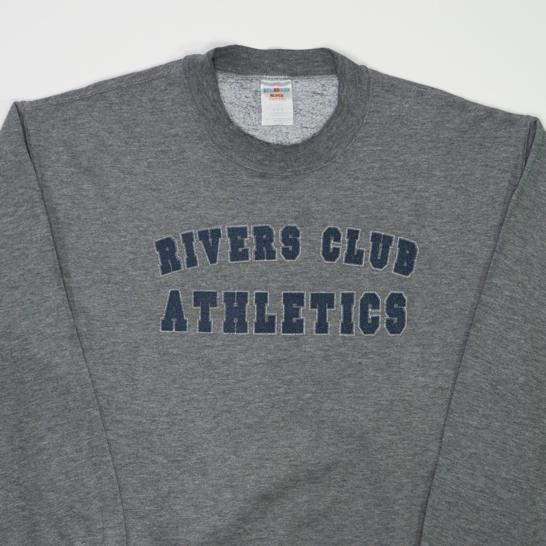 Vintage 90s Grey Rivers Club Atheltics Crewneck (M)