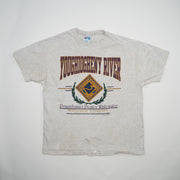 Vintage 90s Grey Youghiogheny River PA Graphic Tee (L)