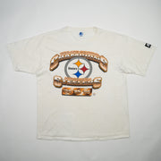 Vintage Cream 94/95/96 Steeler Champions x Starter Tee (L)