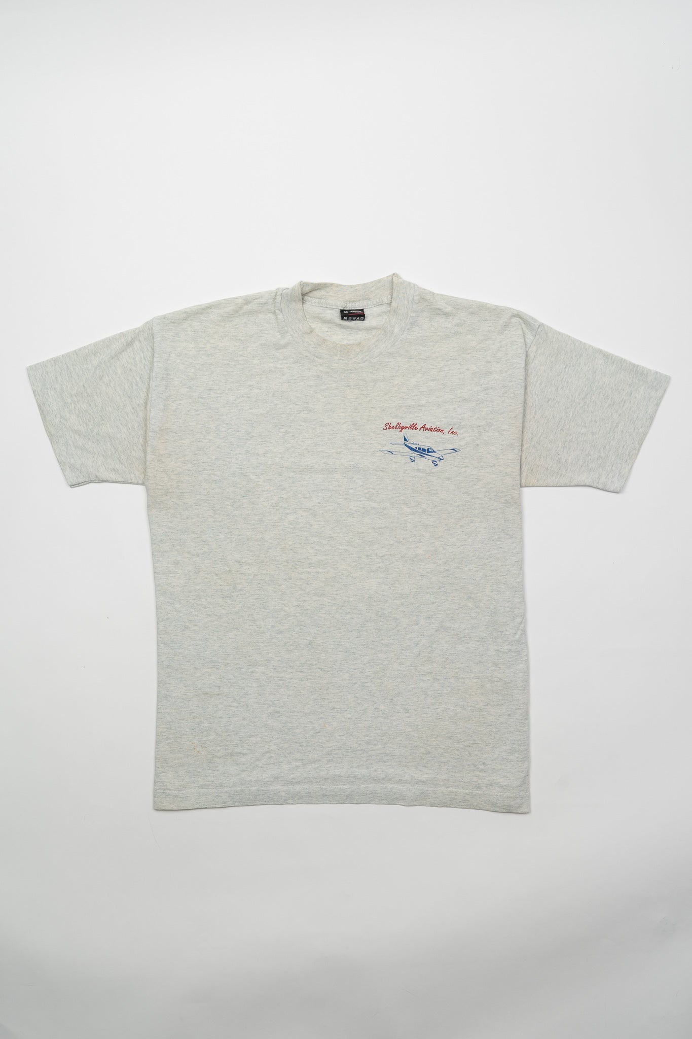 Vintage 90s Grey Shelbyville Aviation Inc Tee (L)