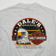 Vintage '95 Grey Harley Davidson Mt. Vernon IL Tee (M)