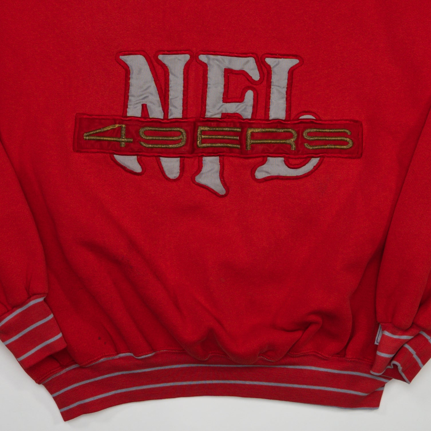 Vintage Rare 90s Red NFL x Nutmeg 49ers Crewneck