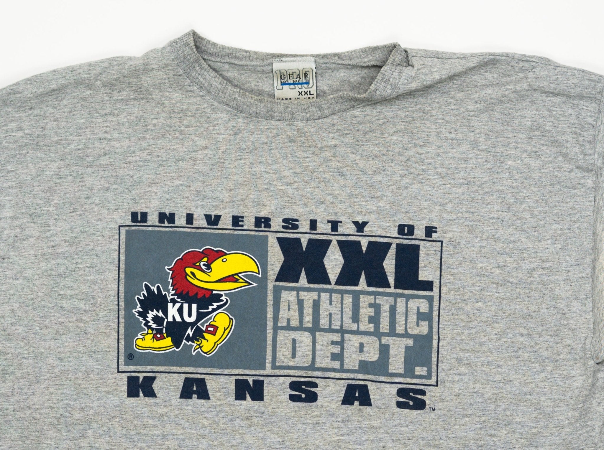 Vintage University of Kansas Athletic Dept Tee (XL) | Rebalance Vintage.