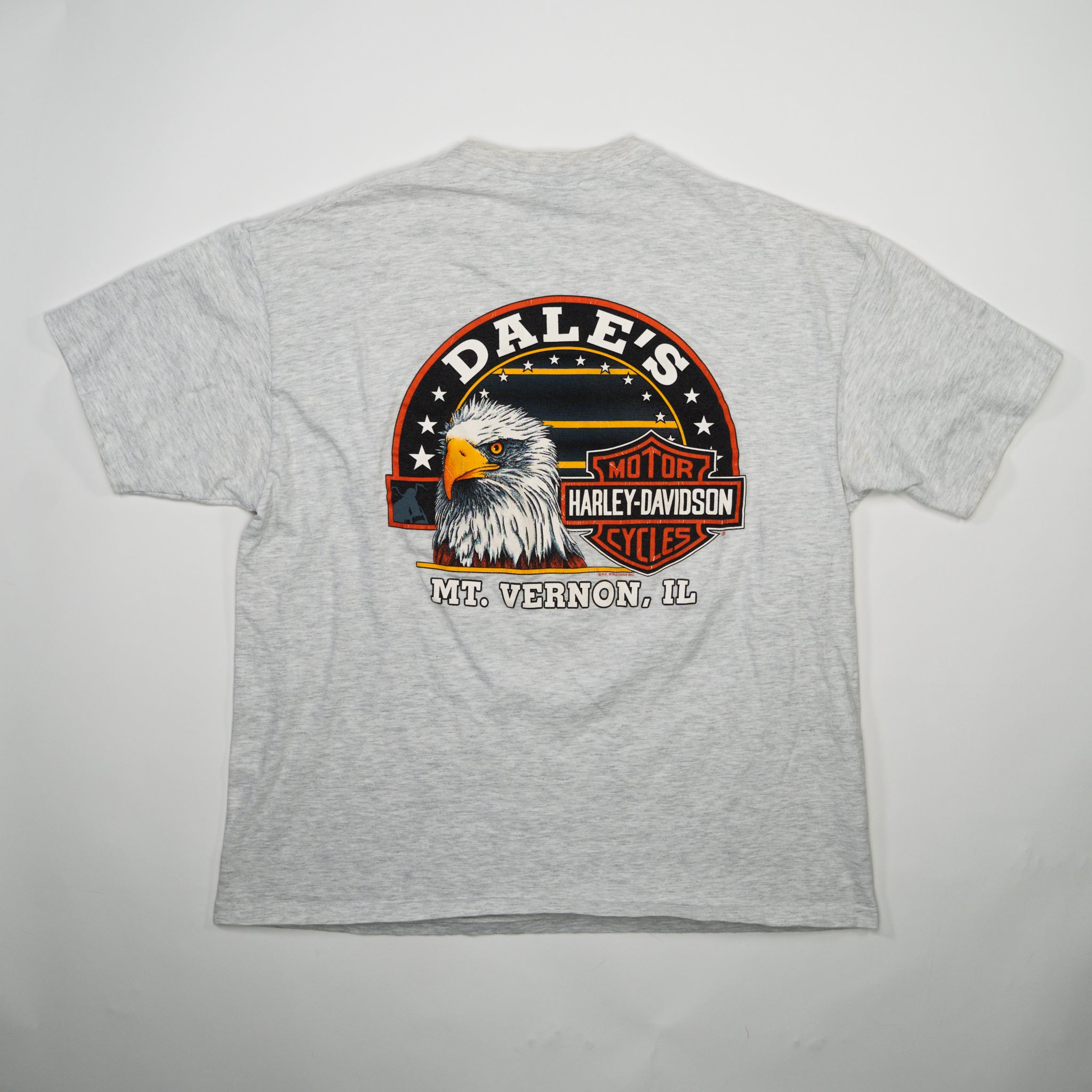 Vintage '95 Grey Harley Davidson Mt. Vernon IL Tee (M)