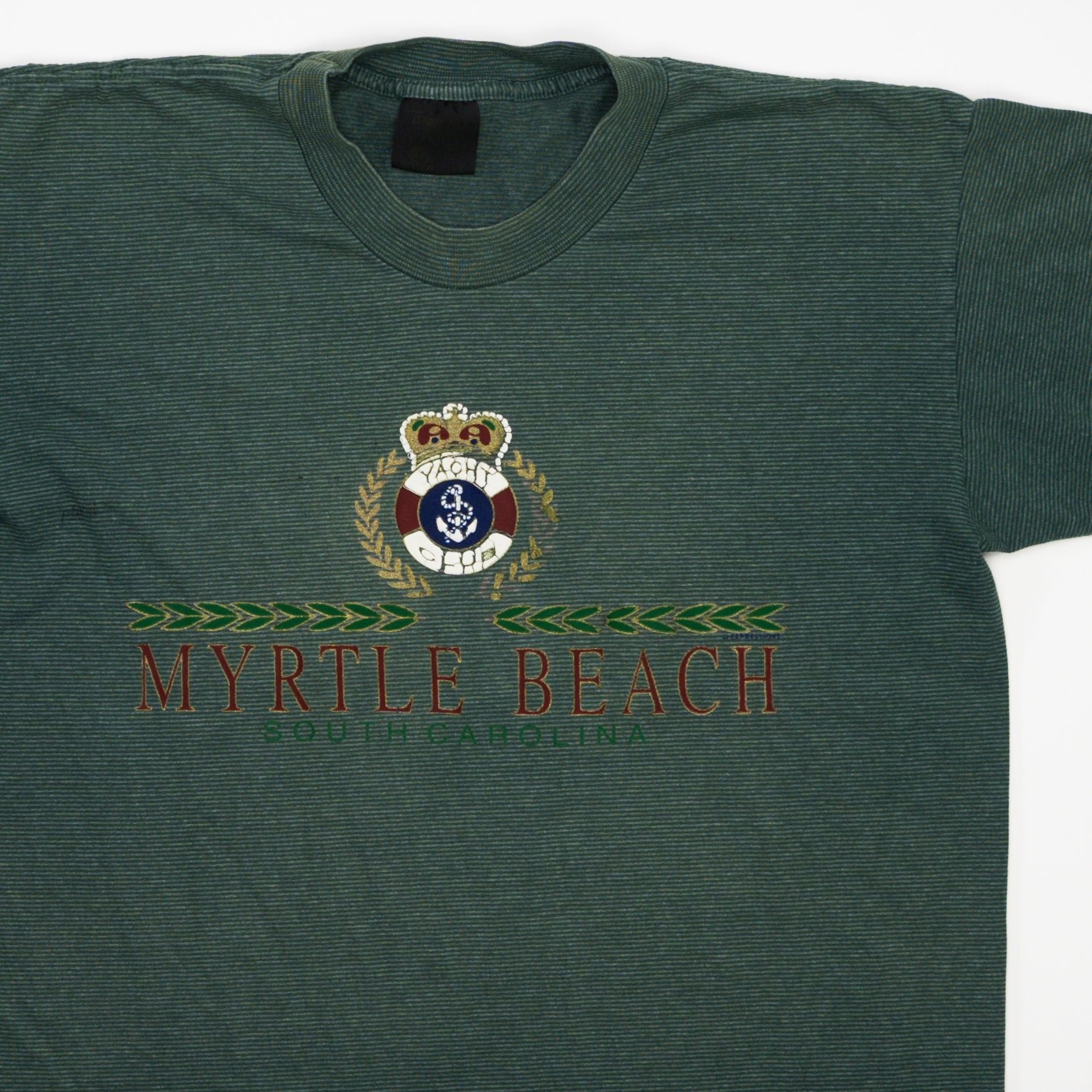 Vintage Single Stitch 90s Green Myrtle Beach SC Tee (M)