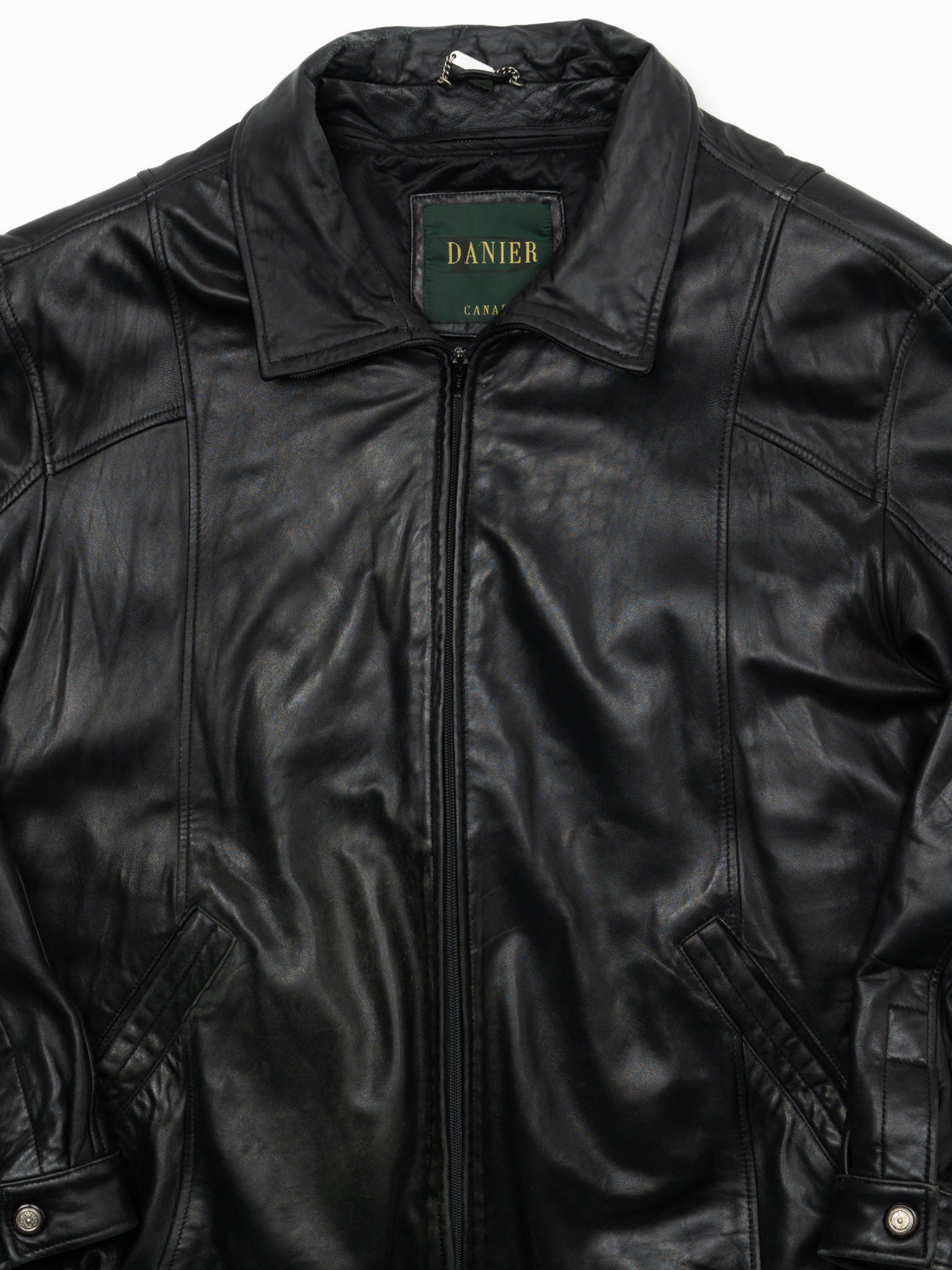 Vintage 90s Danier Leather Bomber (XXL)