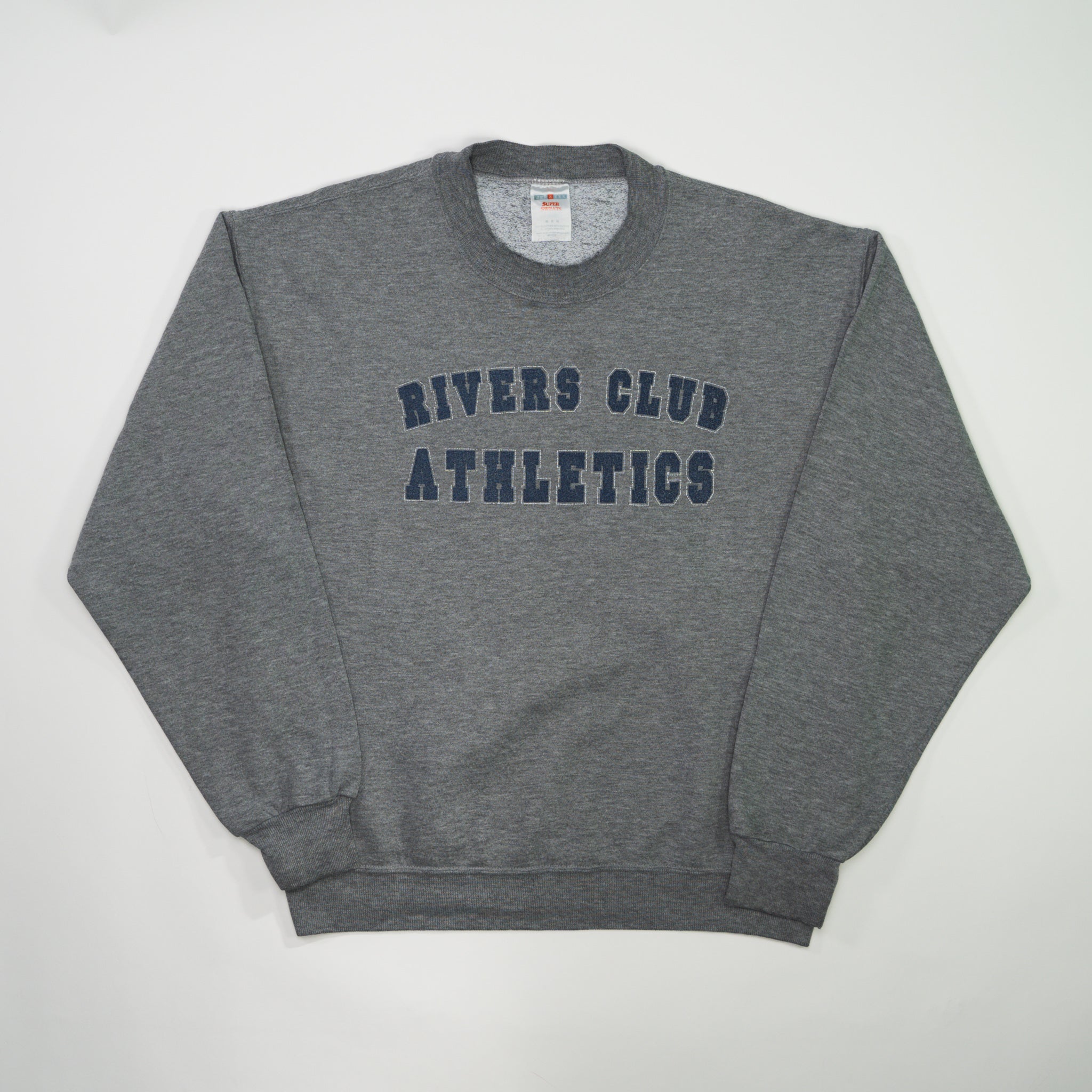 Vintage 90s Grey Rivers Club Atheltics Crewneck (M)