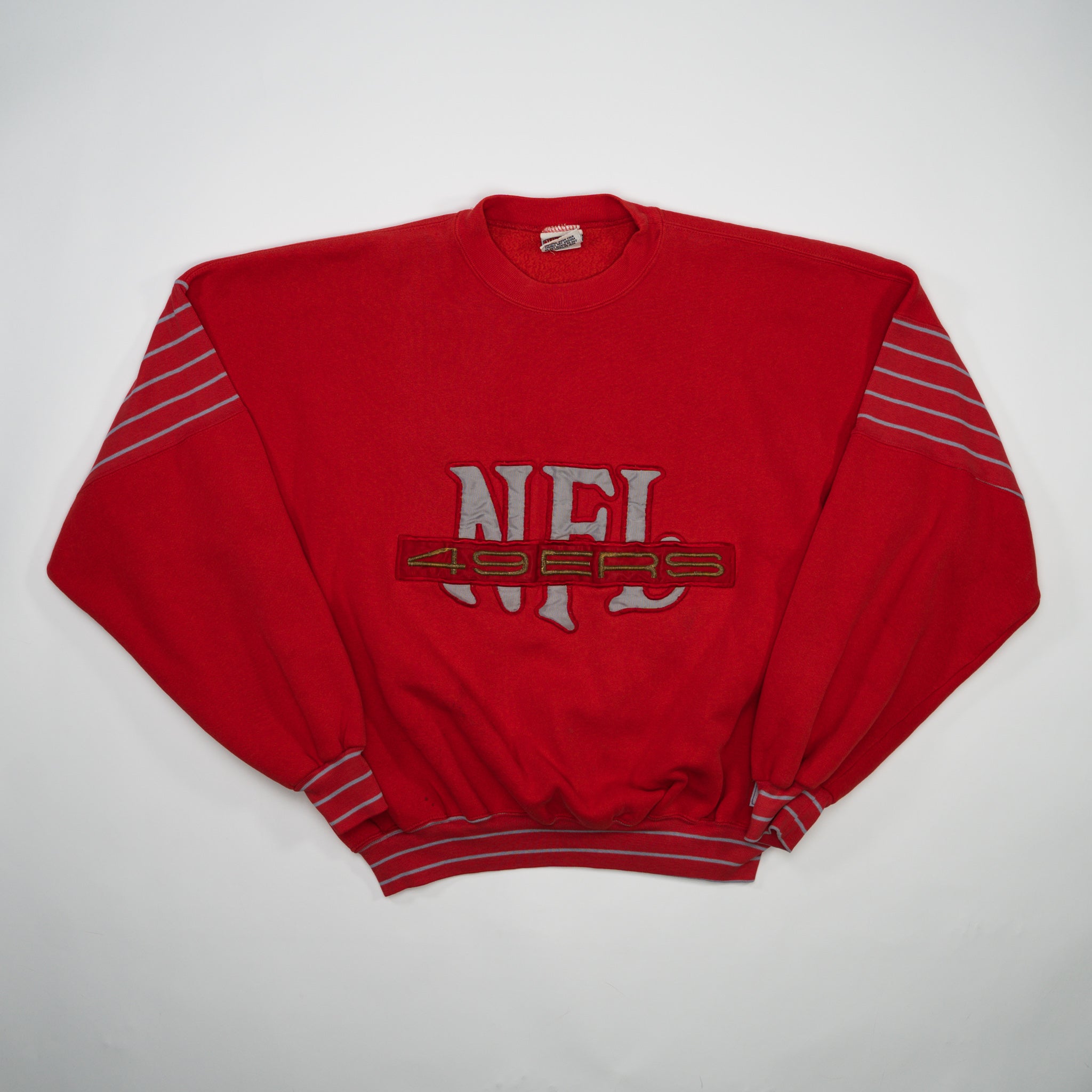 Vintage Rare 90s Red NFL x Nutmeg 49ers Crewneck
