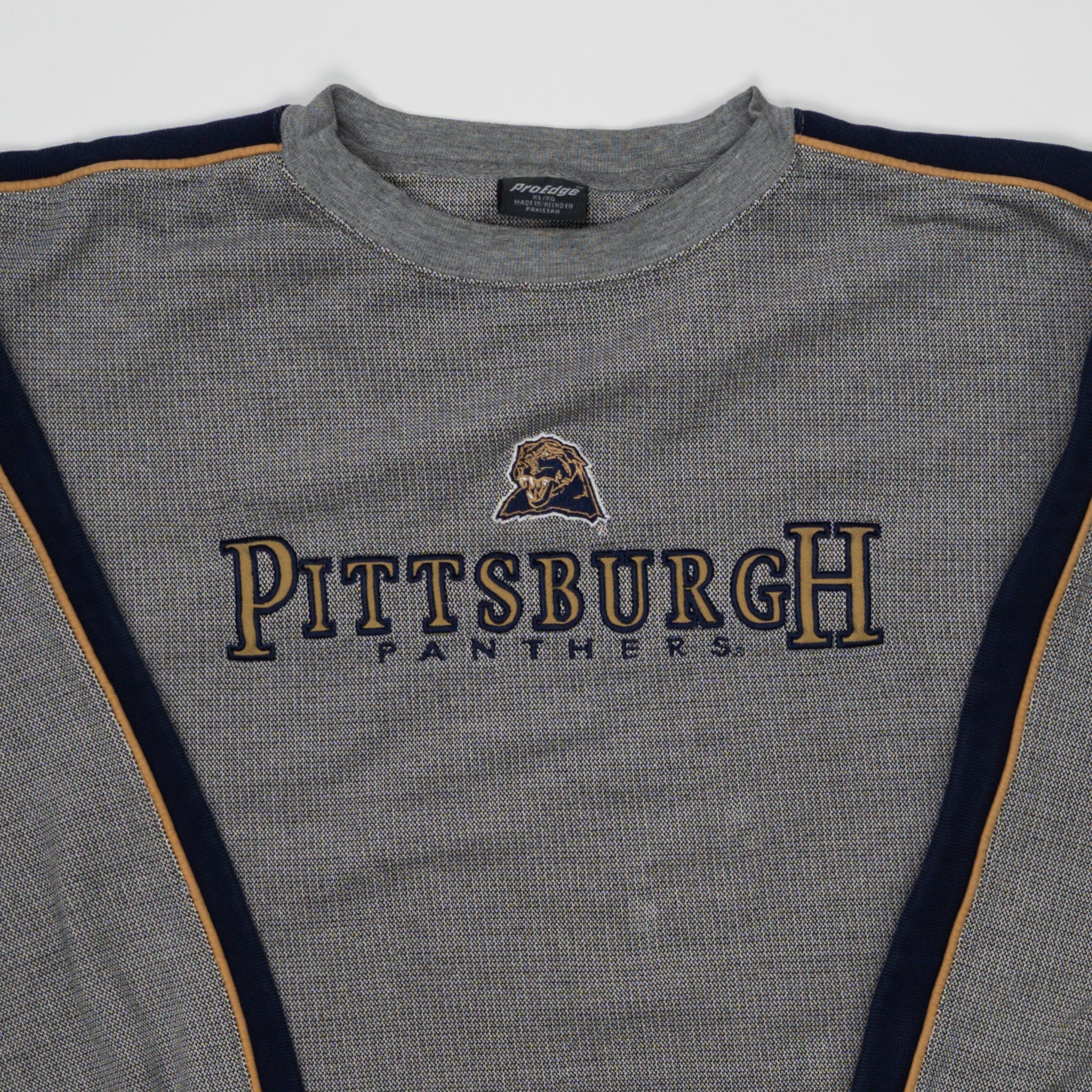 Vintage Grey Pittsburgh Panthers Crewneck (XL) | Rebalance Vintage.