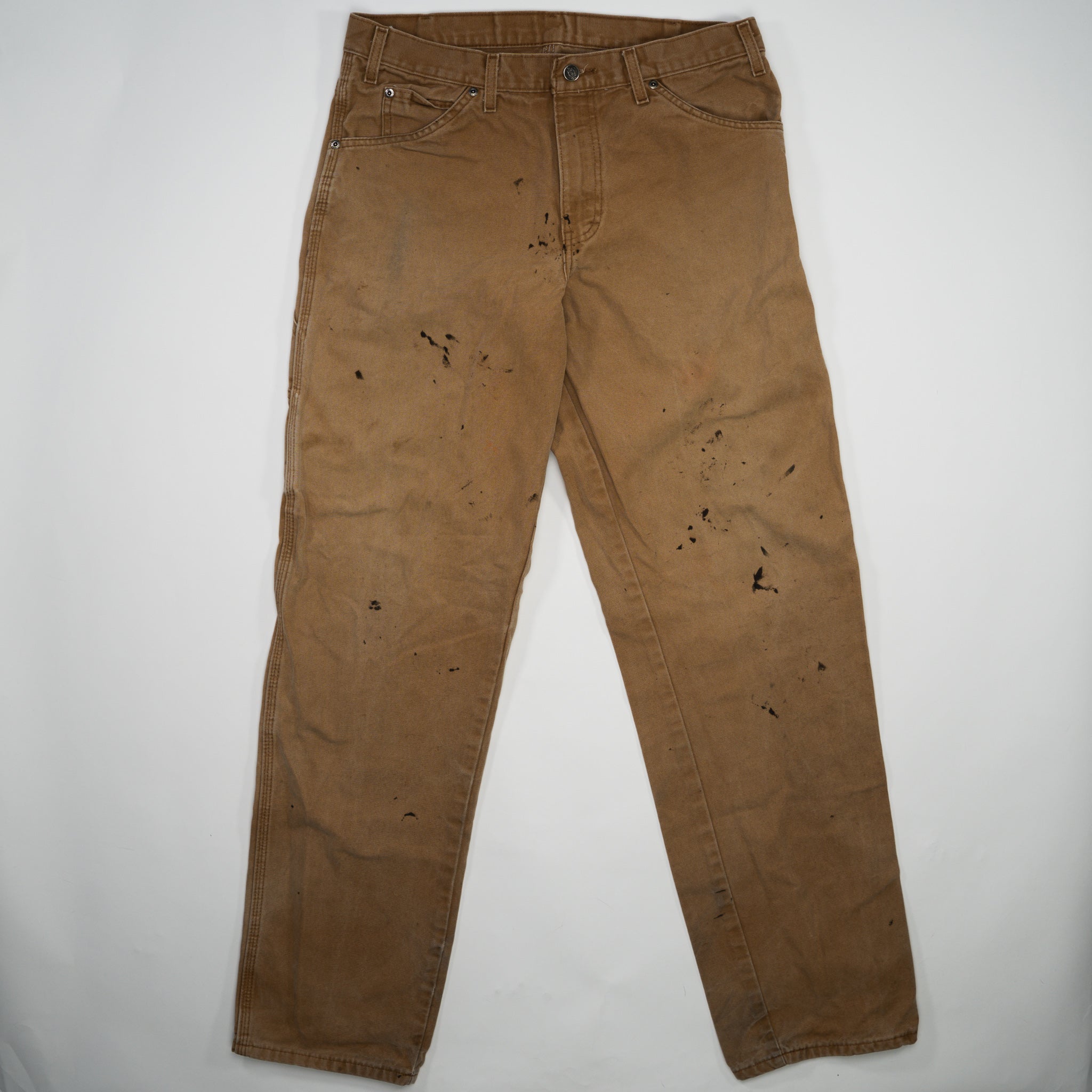 Vintage Camel Paint Splashed Dickies Cargo Pants (32 x 34)