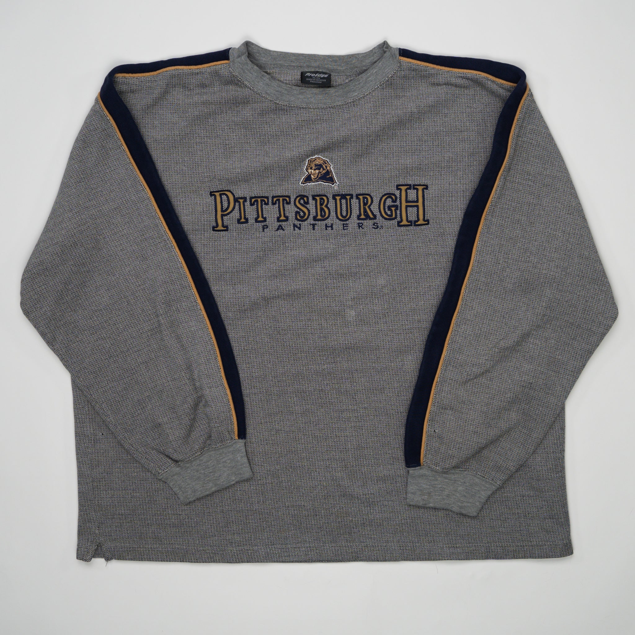 Vintage Grey Pittsburgh Panthers Crewneck (XL) | Rebalance Vintage.