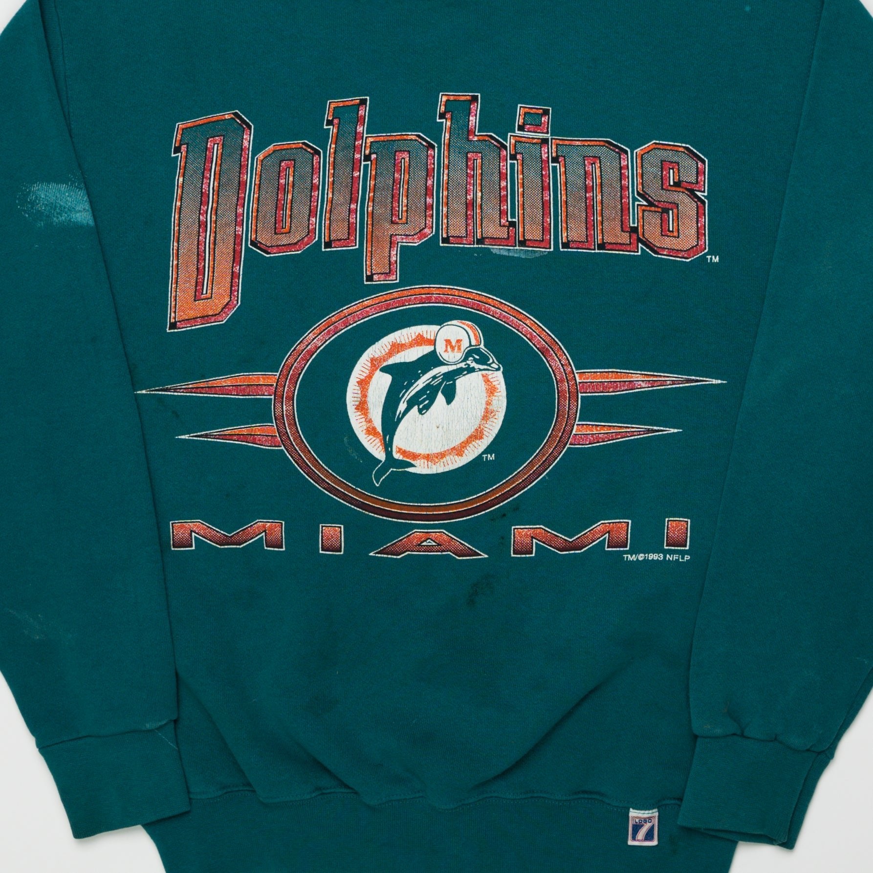 Vintage '93 Miami Dolphins Crewneck (M/L) | Rebalance Vintage.