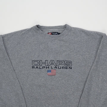 Vintage Grey Chaps Ralph Lauren Crewneck (L/XL) | Rebalance Vintage.