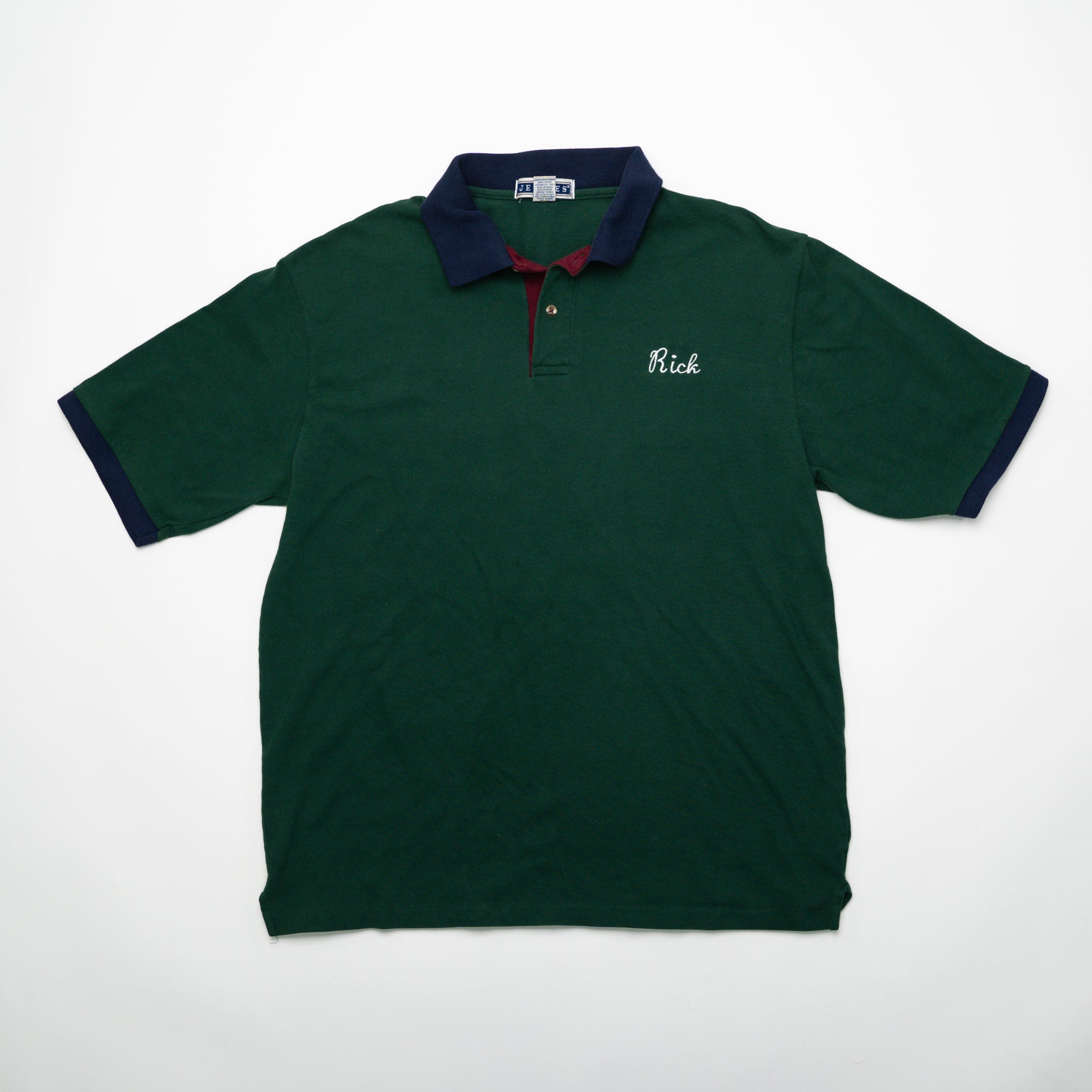 Vintage 90s Green Wilts Pontiac GMC Dealership Polo Shirt (L) | Rebalance Vintage.