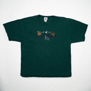 Vintage 90s Green Alaska Mountain Tee (L)