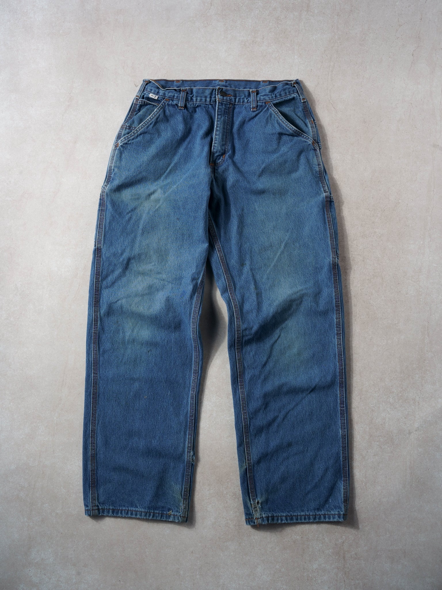 Vintage 90s Blue Carhartt Denim Carpenter Pants (32x30)