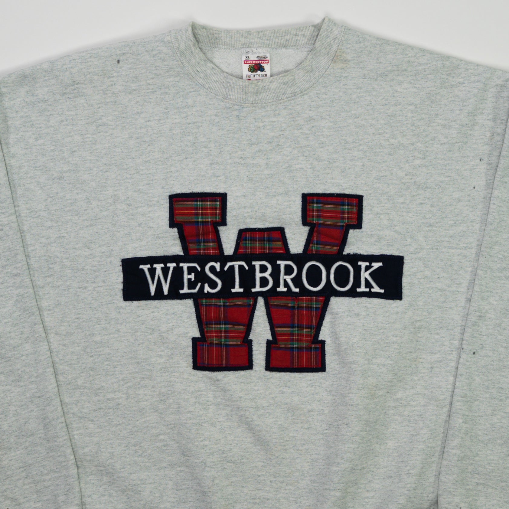 Vintage 90s Grey Westbrook Patched Crewneck (M)