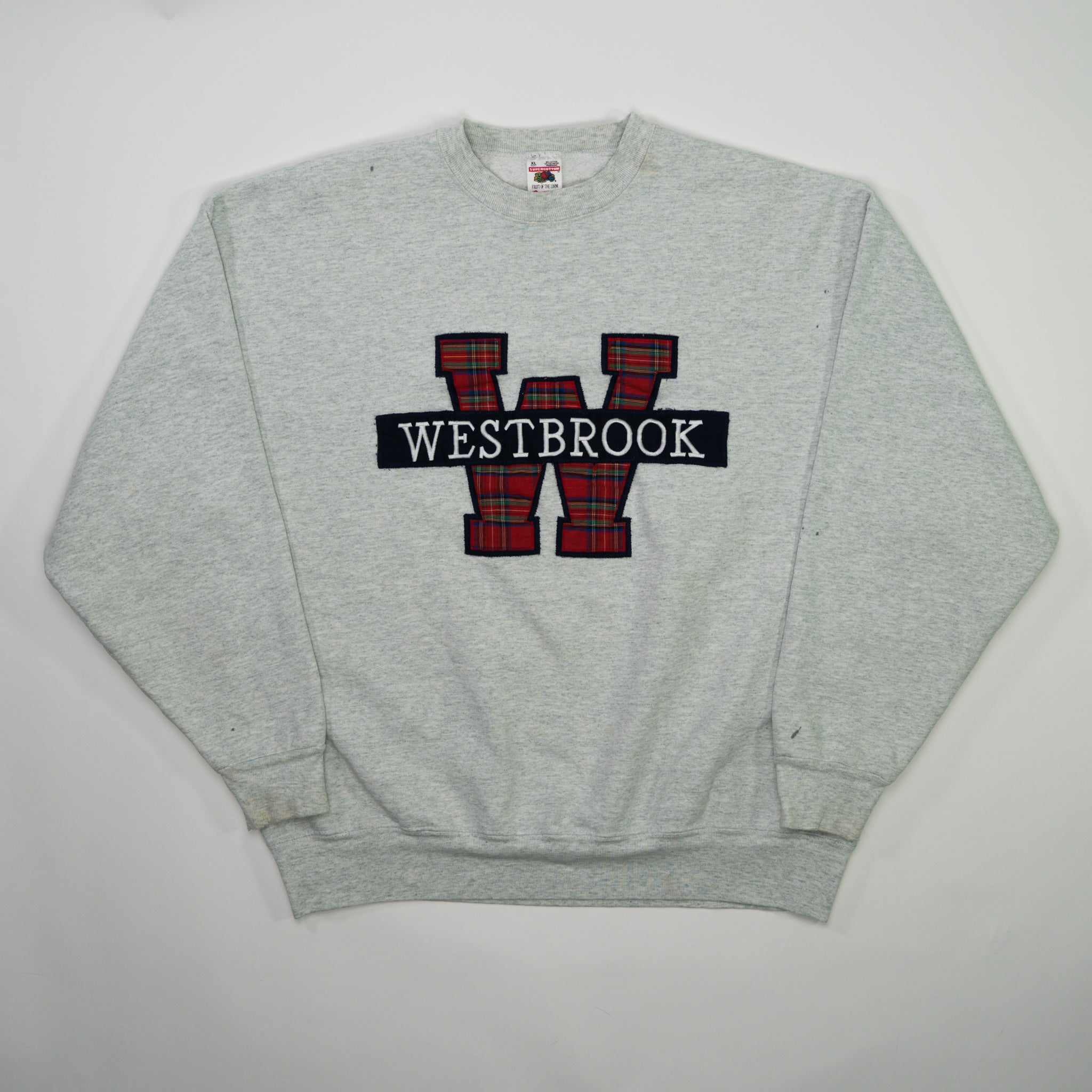 Vintage 90s Grey Westbrook Patched Crewneck (M)