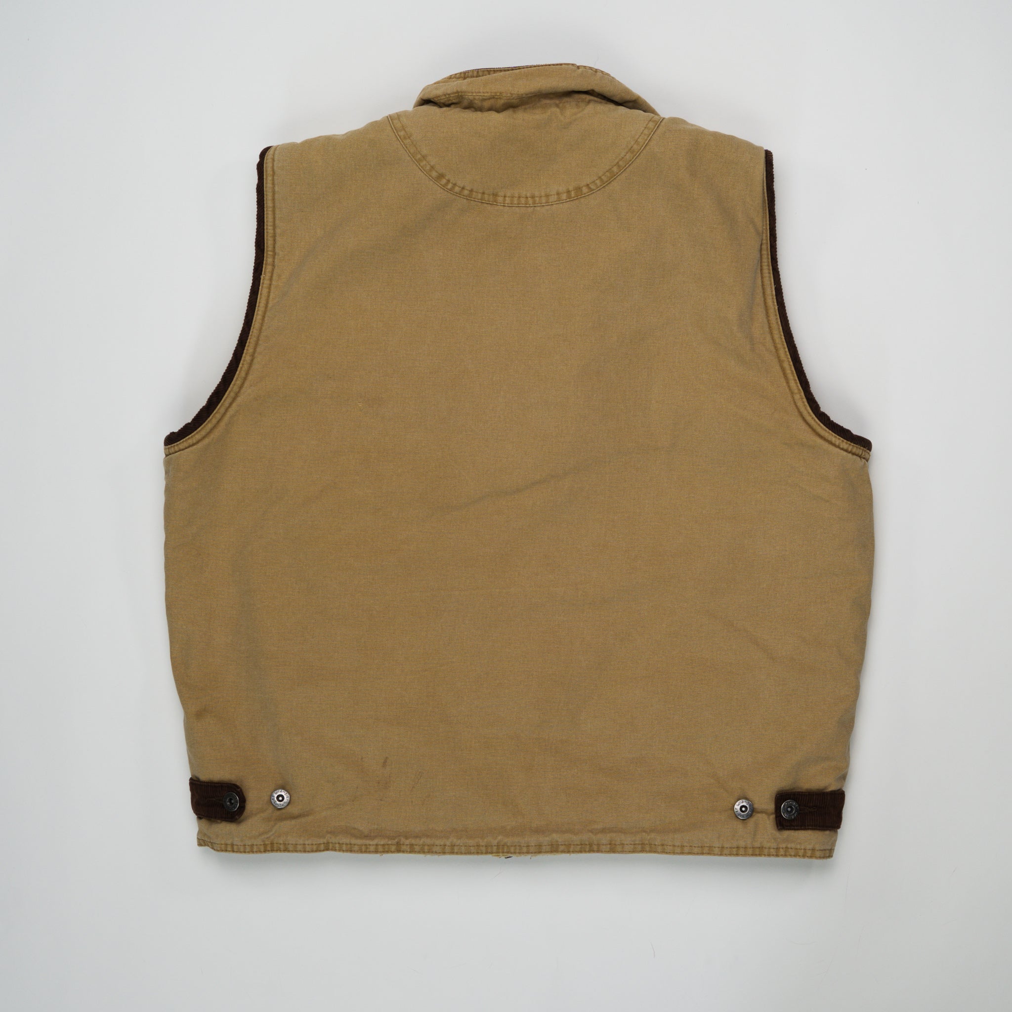 Vintage Wrangler Beige + Brown Vest (L) | Rebalance Vintage.