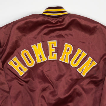 Vintge Maroon Satin Homerun Bomber (XL/XXL) | Rebalance Vintage.