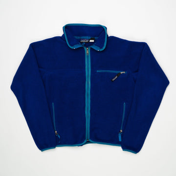 Vintage Blue Patagonia Fleece Zip Up Sweater (L) | Rebalance Vintage.