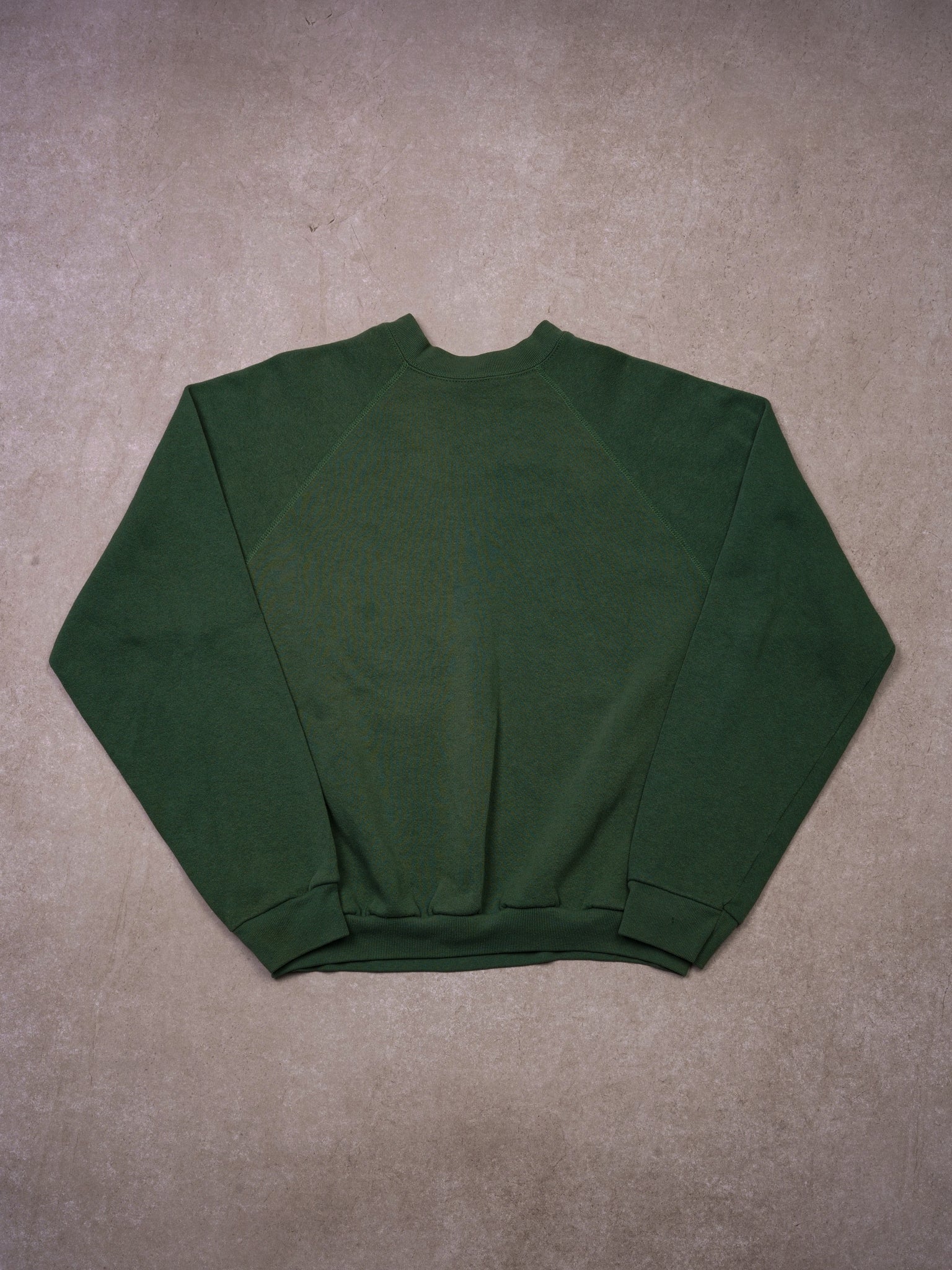 Vintage 90s Washed Green Tutex Blank Crewneck (M)