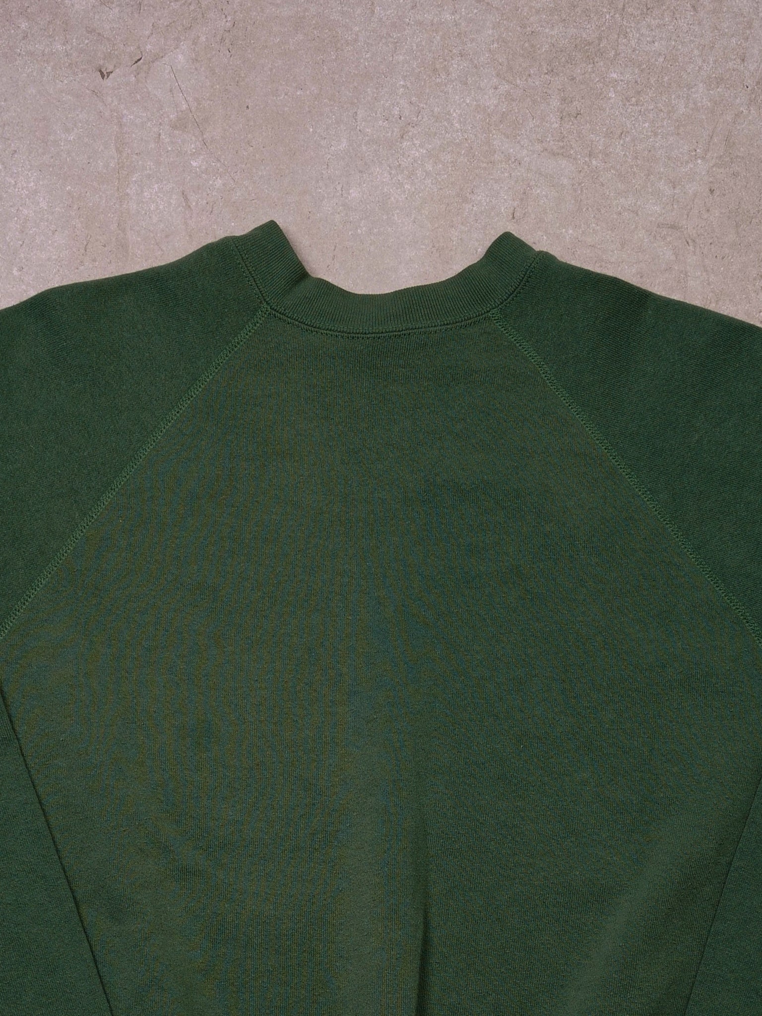 Vintage 90s Washed Green Tutex Blank Crewneck (M)