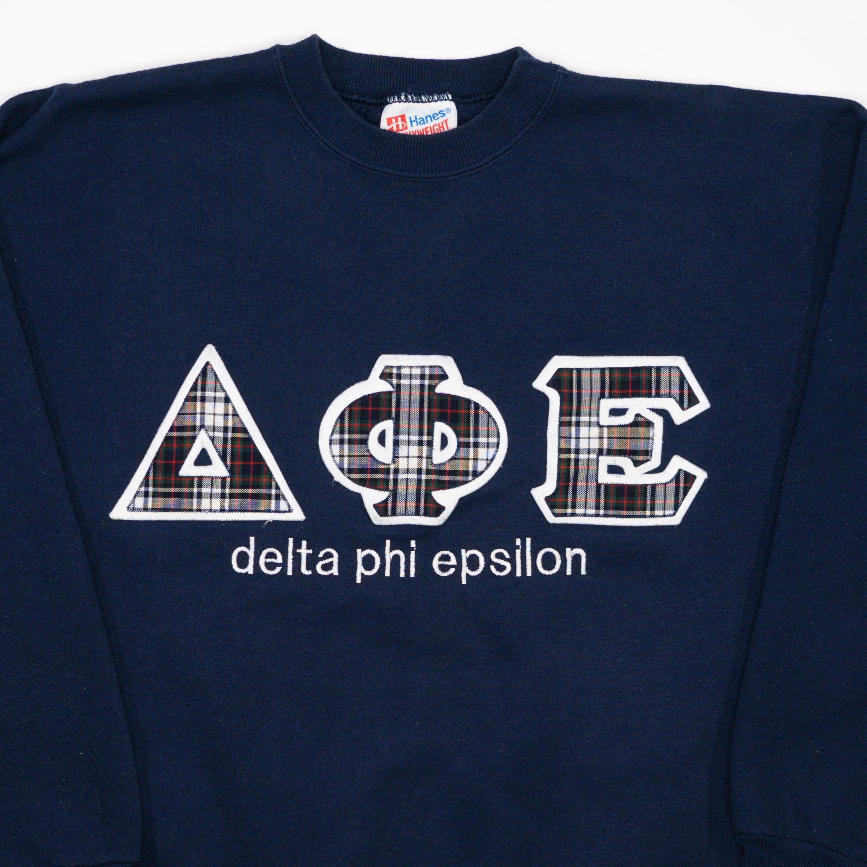 Vintage 90s Navy Delta Phi Epsilon Crewneck (L)