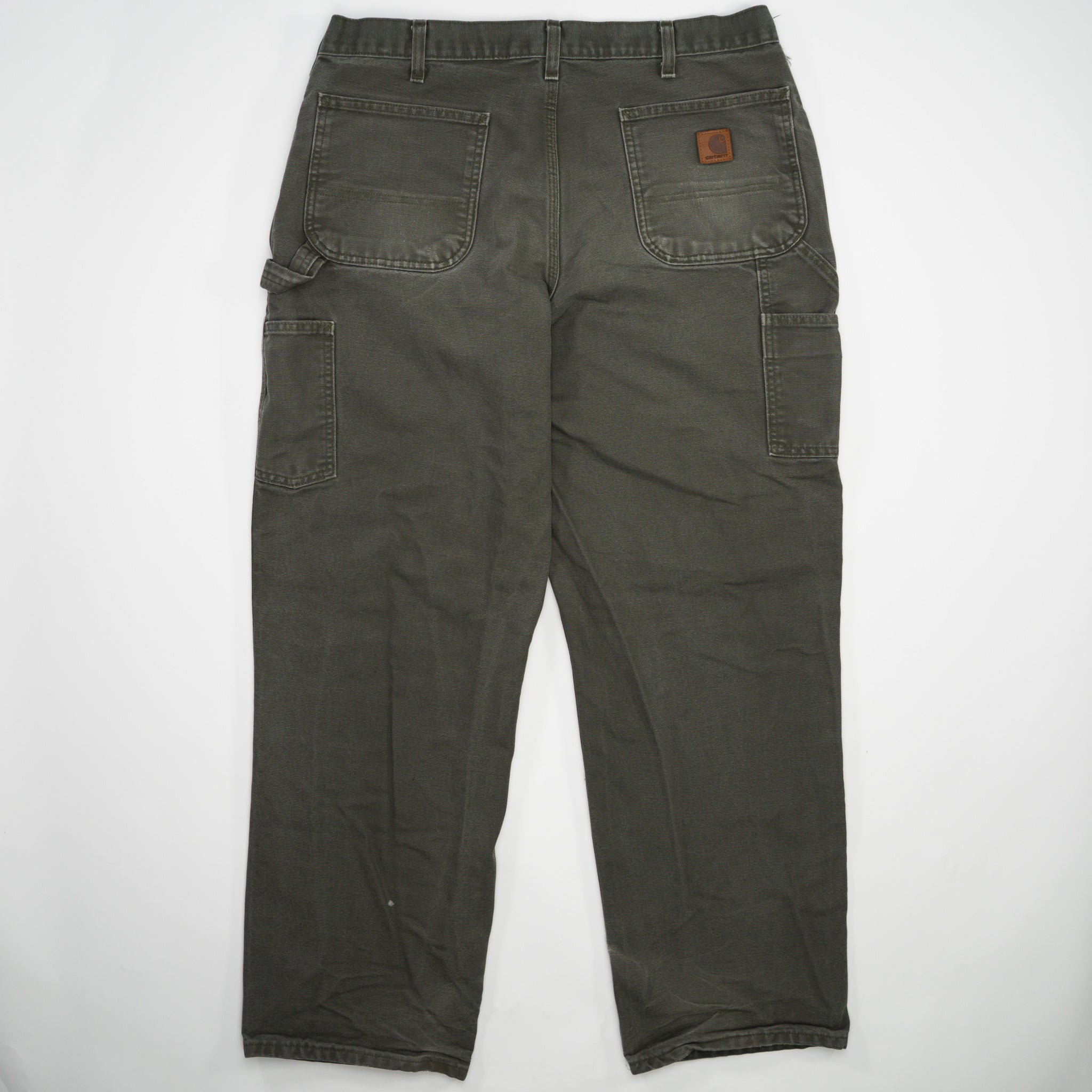 Vintage Washed Green Carhartt Cargo Pants (36 x 32)