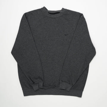 Vintage 00's Nike Grey Crewneck (XL) | Rebalance Vintage.
