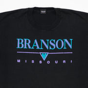 Vintage 90s Black + Purple Branson Missouri Single Stitch Tee (L)