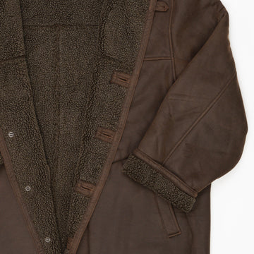 Vintage Brown Suede Sherpa Jacket (XL) | Rebalance Vintage.