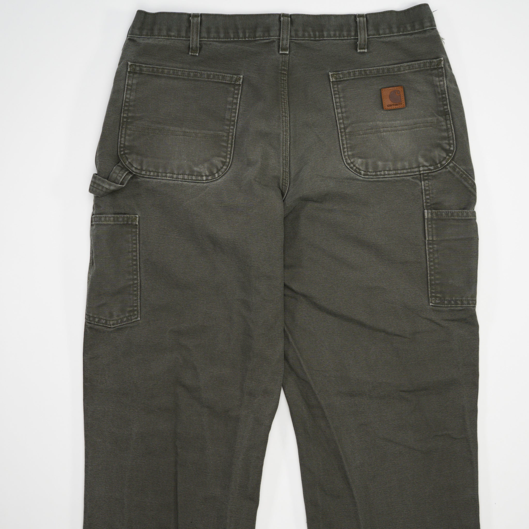 Vintage Washed Green Carhartt Cargo Pants (36 x 32)