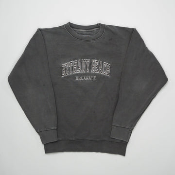 Vintage Washed Grey Bethany Beach Delaware Crewneck (M) | Rebalance Vintage.