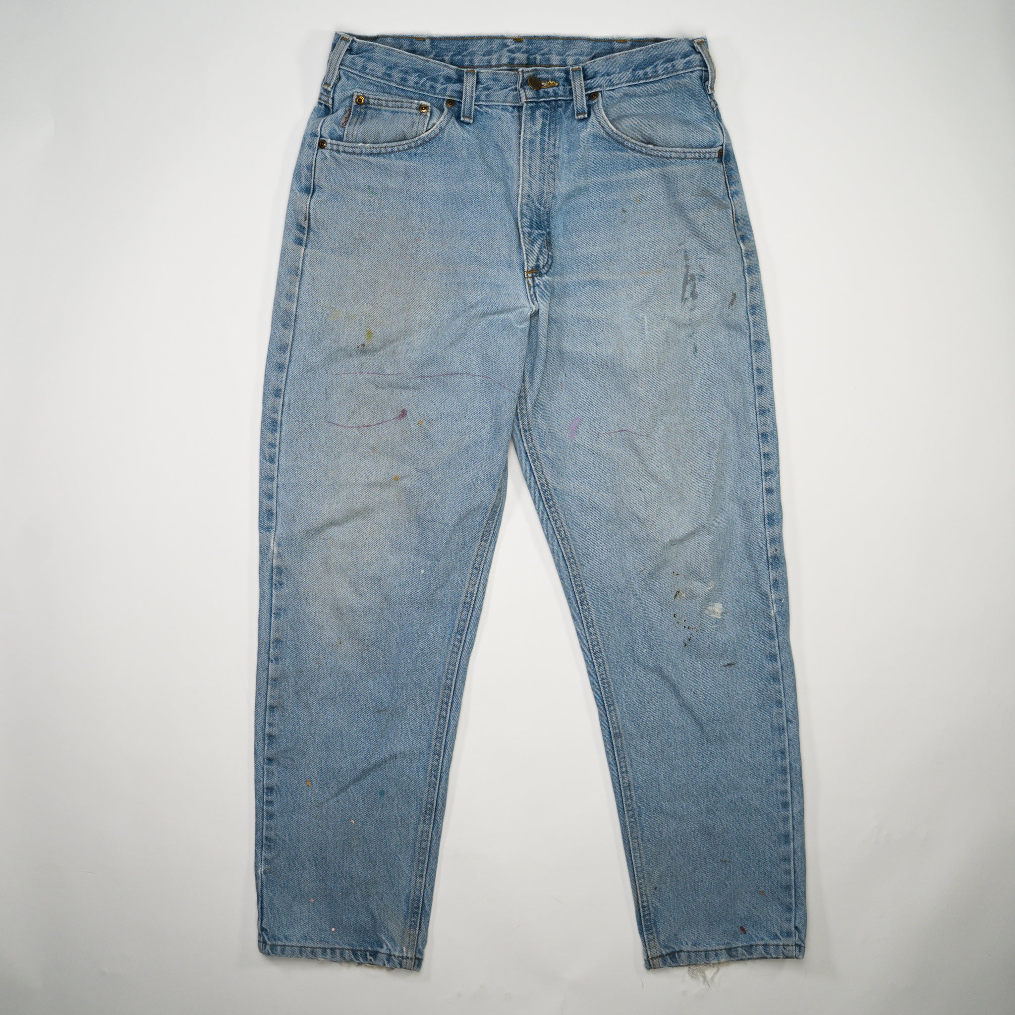 Vintage 90s Rugged Light Blue Carhartt Jeans (33 x 30)