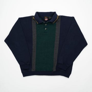 Vintage Tricolor USA Olympics Collared Crewneck (L) | Rebalance Vintage.